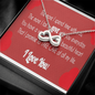 Infinity Heart Pendant Necklace