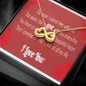 Infinity Heart Pendant Necklace