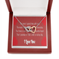 Interlocking Heart Pendant Necklace