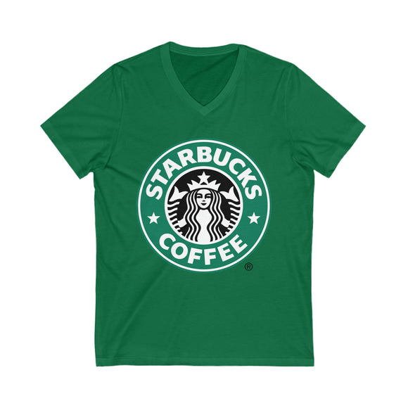 Starbucks V Neck T-shirts