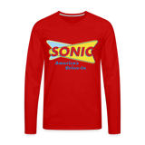 Sonic Drive In Long Sleeve T Shirt - red