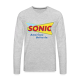 Sonic Drive In Long Sleeve T Shirt - heather gray
