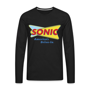Sonic Drive In Long Sleeve T Shirt - black