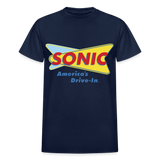 Sonic Drive In Gildan Ultra Cotton Adult T-Shirt - navy