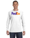 Fedex Logo Gildan  Heavy Cotton  Long-Sleeve T-Shirt