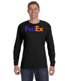 Fedex Logo Gildan  Heavy Cotton  Long-Sleeve T-Shirt
