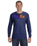 Fedex Logo Gildan  Heavy Cotton  Long-Sleeve T-Shirt