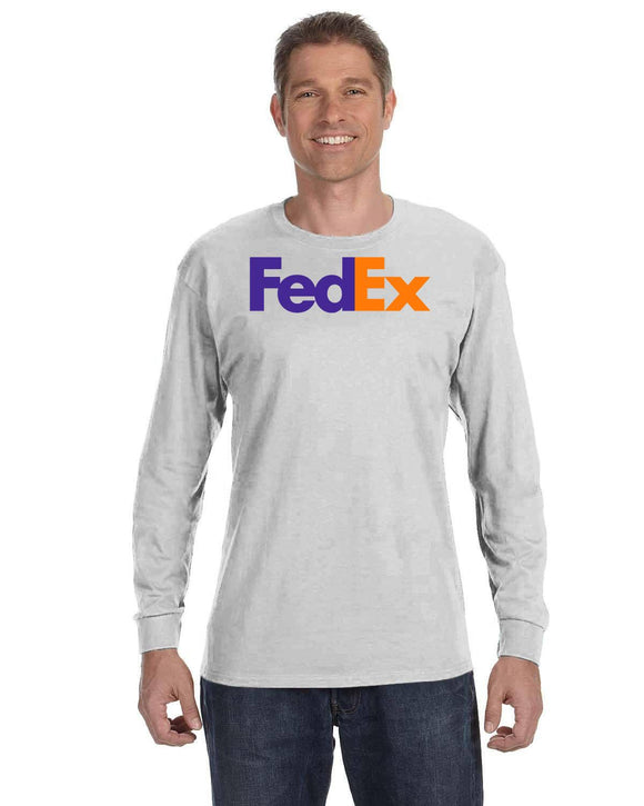 Fedex Logo Gildan  Heavy Cotton  Long-Sleeve T-Shirt