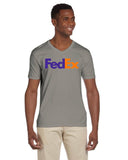 Fedex Logo Gildan V neck T-Shirt