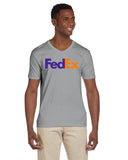 Fedex Logo Gildan V neck T-Shirt