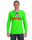 Wendy's logo long sleeve shirts