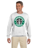 Starbuck's Logo Gildan Crewneck Sweatshirts