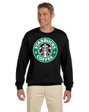 Starbuck's Logo Gildan Crewneck Sweatshirts