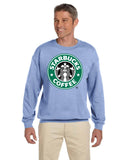 Starbuck's Logo Gildan Crewneck Sweatshirts