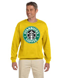 Starbuck's Logo Gildan Crewneck Sweatshirts