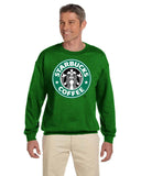 Starbuck's Logo Gildan Crewneck Sweatshirts