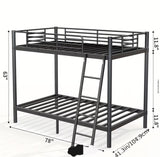 HEAVY DUTY METAL BUNK BED