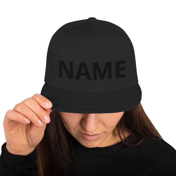 Custom Name Snapback Hat