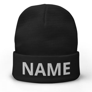 Custom Name Embroidered Beanie