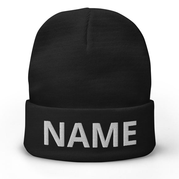 Custom Name Embroidered Beanie