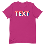 Custom Text Short-Sleeve Unisex T-Shirt
