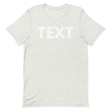 Custom Text Short-Sleeve Unisex T-Shirt