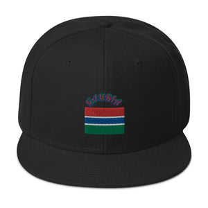 Gambian Flag Snapback Hat