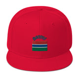 Gambian Flag Snapback Hat