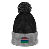 Gambia Flag Pom-Pom Beanie