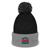 Gambia Flag Pom-Pom Beanie
