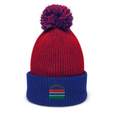 Gambia Flag Pom-Pom Beanie