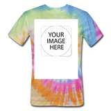 Custom Image Unisex Tie Dye T-Shirt - rainbow