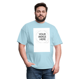 Custom Image Unisex Classic T-Shirt - powder blue