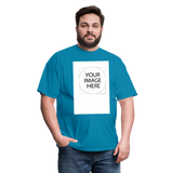 Custom Image Unisex Classic T-Shirt - turquoise