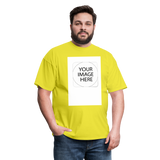 Custom Image Unisex Classic T-Shirt - yellow