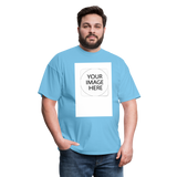 Custom Image Unisex Classic T-Shirt - aquatic blue