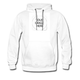 Custom Image Men’s Premium Hoodie - white