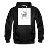 Custom Image Men’s Premium Hoodie - charcoal gray