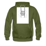 Custom Image Men’s Premium Hoodie - olive green