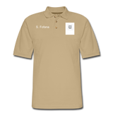 Customize Men's Pique Polo Shirt - beige