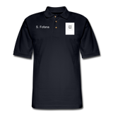 Customize Men's Pique Polo Shirt - midnight navy