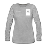 Customize Women's Premium Long Sleeve T-Shirt - heather gray