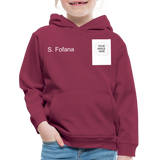 Customize Kids‘ Premium Hoodie - burgundy