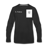 Customize Men's Premium Long Sleeve T-Shirt - black