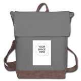 Customize Canvas Backpack - gray/brown