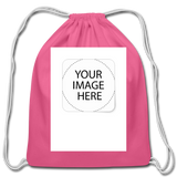 Customize Cotton Drawstring Bag - pink