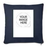 Customize Throw Pillow Cover 18” x 18” - navy