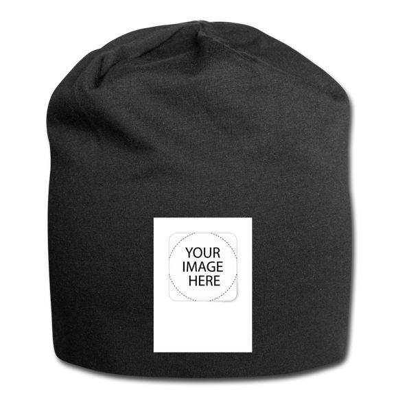 Customize Jersey Beanie - black