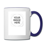 Customize Contrast Coffee Mug - white/cobalt blue
