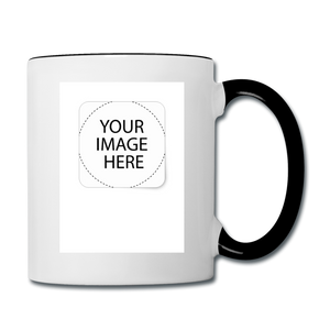 Customize Contrast Coffee Mug - white/black